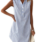 Frenzi - Striped Shirt Dress™