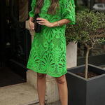 Reason To Smile Crochet Lace Mini Dress