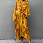 Nadorine Women's Beach Cover up Swimsuit Kimono with Bohemian Floral Print Vacation Dresses