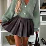 SWETER KARDIGAN Z MOHEREM SHELLEY MATCHA