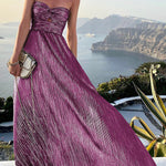 Shimmer Please Off Shoulder Maxi Party Dress