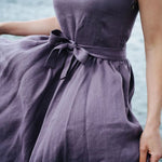 ATROVIRENS CASUAL LINEN SLIP DRESS