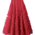 Slimming hip-covering gorgeous cake skirt