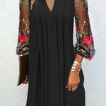 Camille | Elegant Floral Sleeve Dress