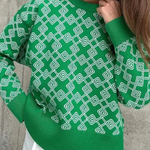 Chic on-trend Jacquard Sweater
