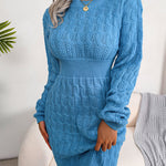 Nadorine Women's Casual Twist Woven Sweater Dress