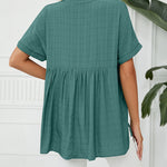 V Neck Blouse Elegant Casual Short Sleeve V Neck T-Shirt