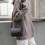 Turtleneck Cashmere Sweater Women Loose Pullover Lazy Wind Warm Knitted Pullover