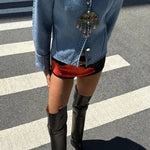 Ice Blue Studded Cardigan