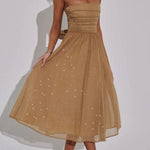 Sexy Off-shoulder Backless Bow Sexy Maxi Dress
