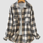 Shirt Jackets Button Down Long Sleeve Collared Shacket Coats
