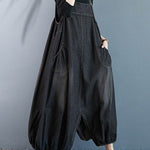 Simple Denim Buttoned Overalls&Dress
