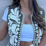 Sleeveless Embroidered Jacket