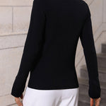 Nadorine Bell Sleeve Lapel Sweater