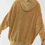 Nadorine Women's Cardigan Zipper Sweater Loungewear Outerwear Hoodie Long Jacket
