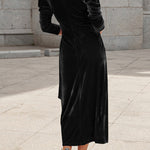 Celebrities Elegant Solid Strap Design V Neck Princess Dresses