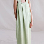 Solid Casual Loose Square Collar Sleeveless Backless Summer Long Midi Dress