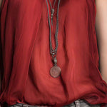 Boho-Vintage Elegant Chiffon Halter Top