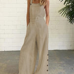 Wide Leg Bib Pants Rompers