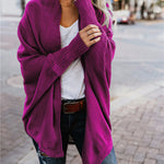 Knitted Casual Knitted Solid Cotton Winter Cardigan