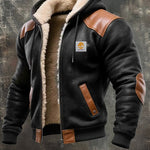 Benjamin | Winter Bomber with Leather-Look Details