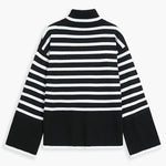 Parisian Stripe Mockneck Sweater