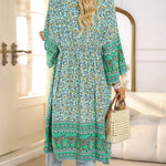 Loose Holiday Casual Three Quarter Sleeve Cardigan