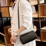 Genuine Leather Women's Bag Vegetable Tanned Cowhide Cylinder Bag Crossbody Bag Shoulder Bag