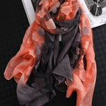 Original Floral Sun-Protection Silk Scarf