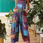 Suspender Wide Leg Overall Loose Bib Overalls Summer Boho Baggy Jumpsuits