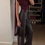 Elegant Draped Cape-Sleeve Top