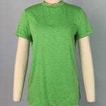 Short Sleeves Solid Color Round-Neck T-Shirts Tops