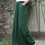Wide Leg Pants Casual Drawstring Lounge Palazzo Loose Trousers