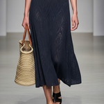 Women's Minimalist, Lightweight Knitted Cowl Neck Sleeveless Midi Dress