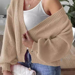 Fashion Trend Lantern Sleeve Simple Casual Coat