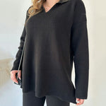 Women's Two Piece Sets Casual Loose Knitted Long Sleeve Sweater + Wide Leg Pants