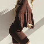 Loose Casual Home Short Sleeve T-Shirt Shorts Set