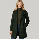 Adriana | Plaid Winter Trench Coat