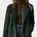 Adriana | Plaid Winter Trench Coat