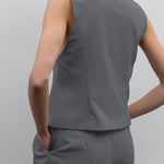 Sleeveless Vest Set Casual V Neck Vest Suit Pants Two-piece Set