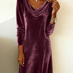 Olga | Loose Fitting Velvet Dress