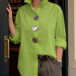 Amara | Stylish Button Stand Collar Blouse