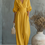 Chiara | Fluid Long Jumpsuit with Print