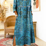 Monique | Blue Printed Dress