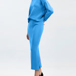 Nadorine Women's Casual Loose Fashion Long Skirt Two-piece Set
