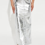 High Waisted H-Line Solid Color Split-Joint Skirts
