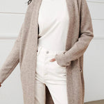 Long Patch Pocket Sweater Cardigan Coat