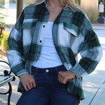 Plaid Print Shirt Jacket Outerwear