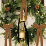 Velvet bow Christmas decorations