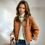 Annie | Buttoned Sheepskin Jacket